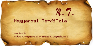 Magyarosi Terézia névjegykártya